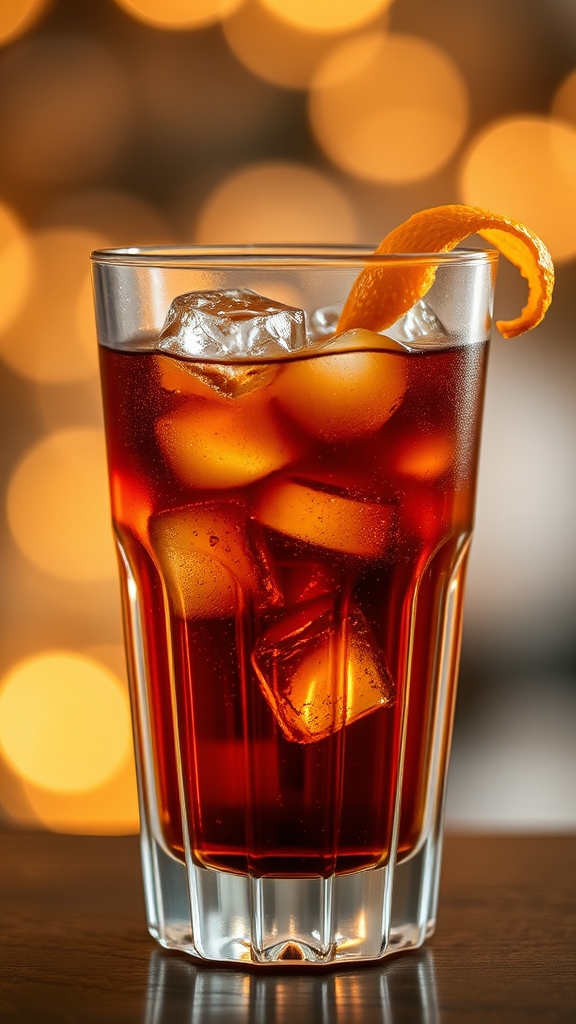 coffee infused rum fizz
