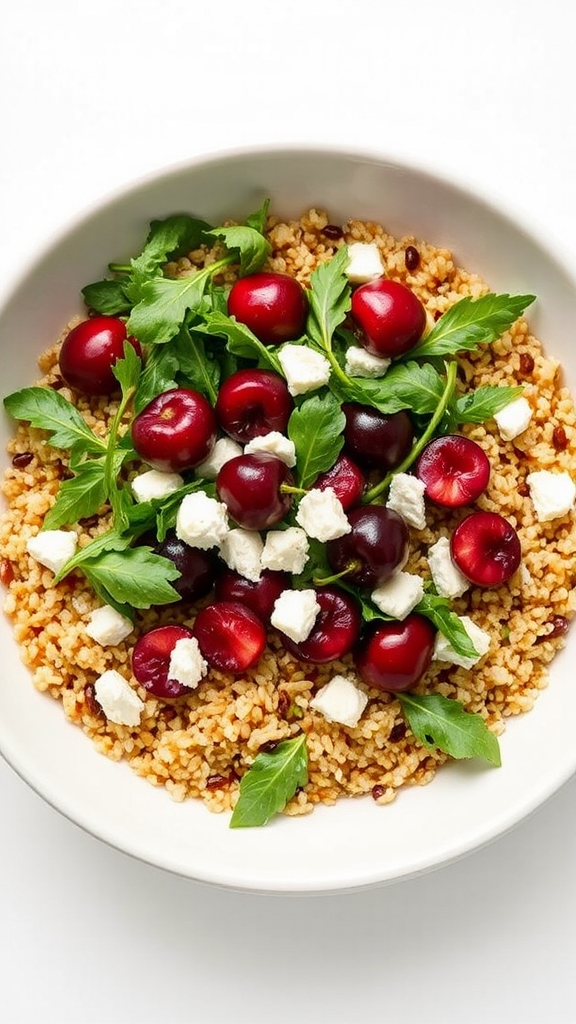 colorado cherry quinoa salad