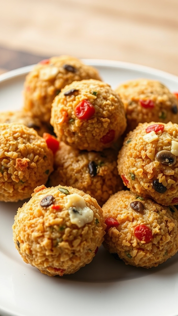 combine ingredients into balls