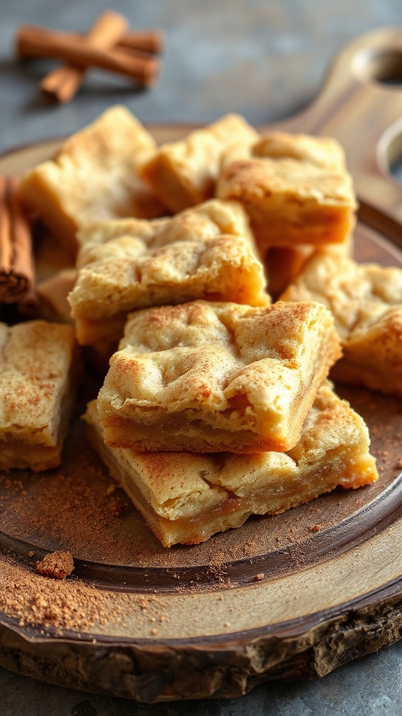 connecticut cinnamon snickerdoodle blondies