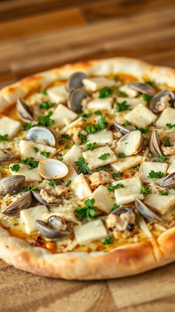 connecticut white clam pizza