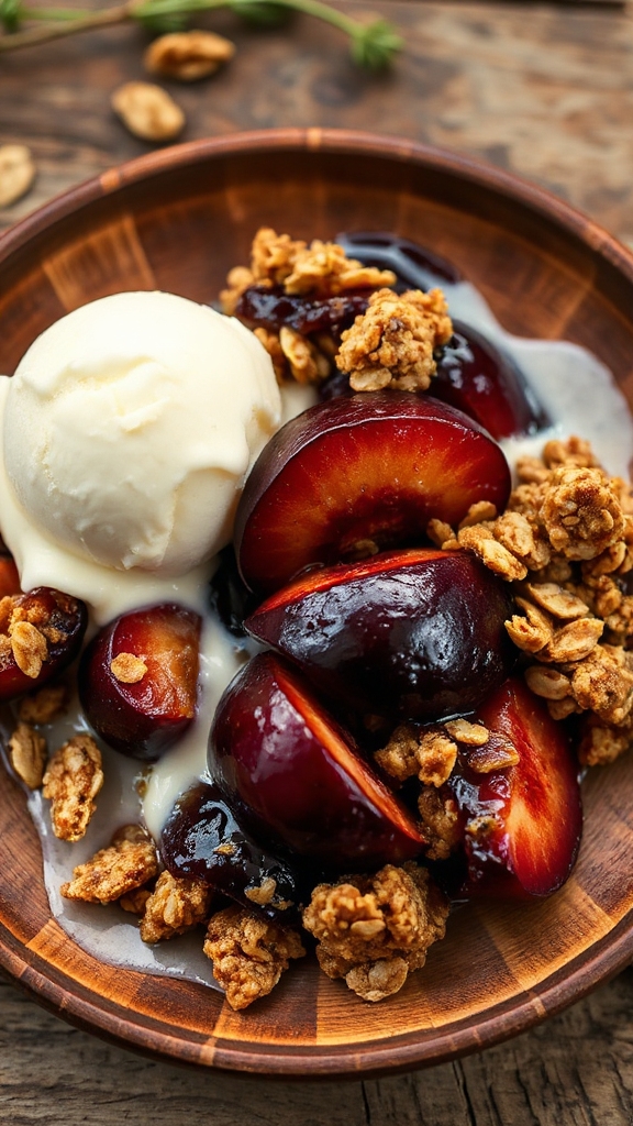 cool creamy plum contrast