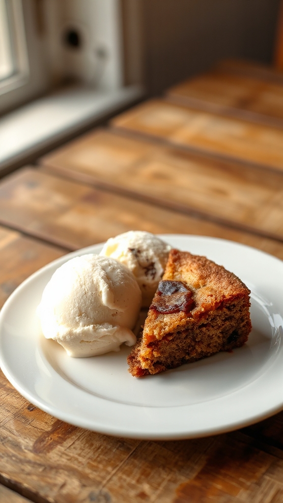 cooling vanilla ice cream pairing