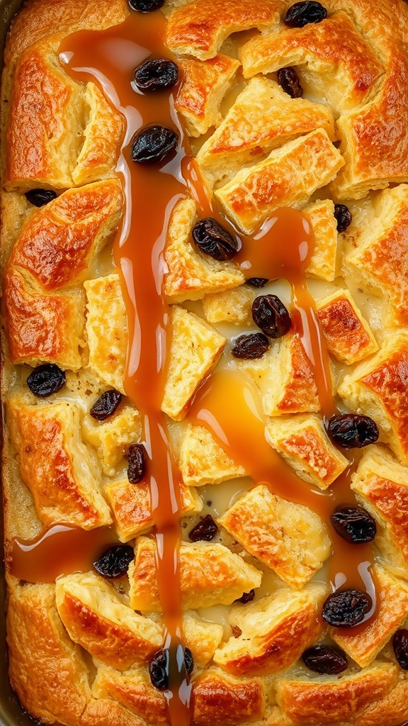 cozy croissant bread pudding