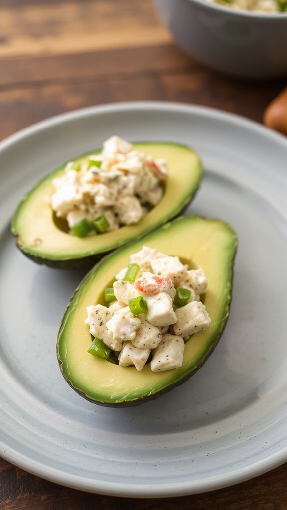 crab stuffed avocado delight