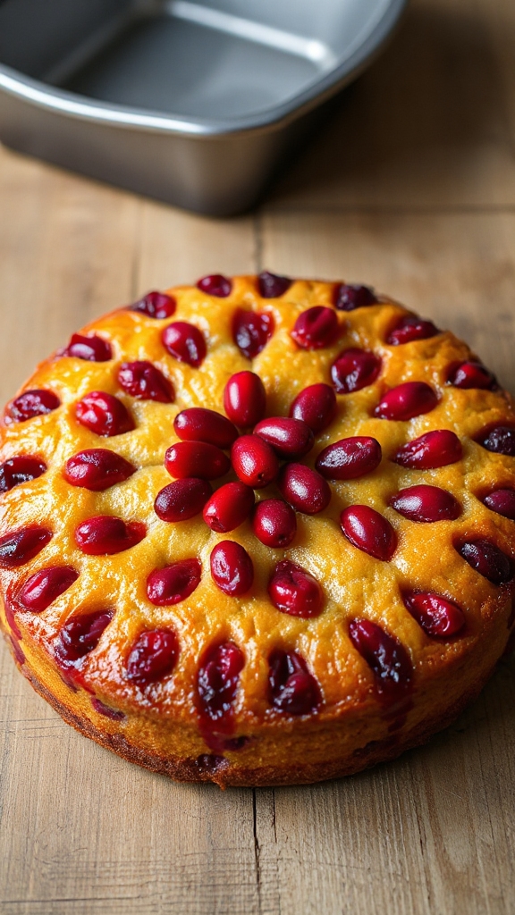 cranberry upside down cake