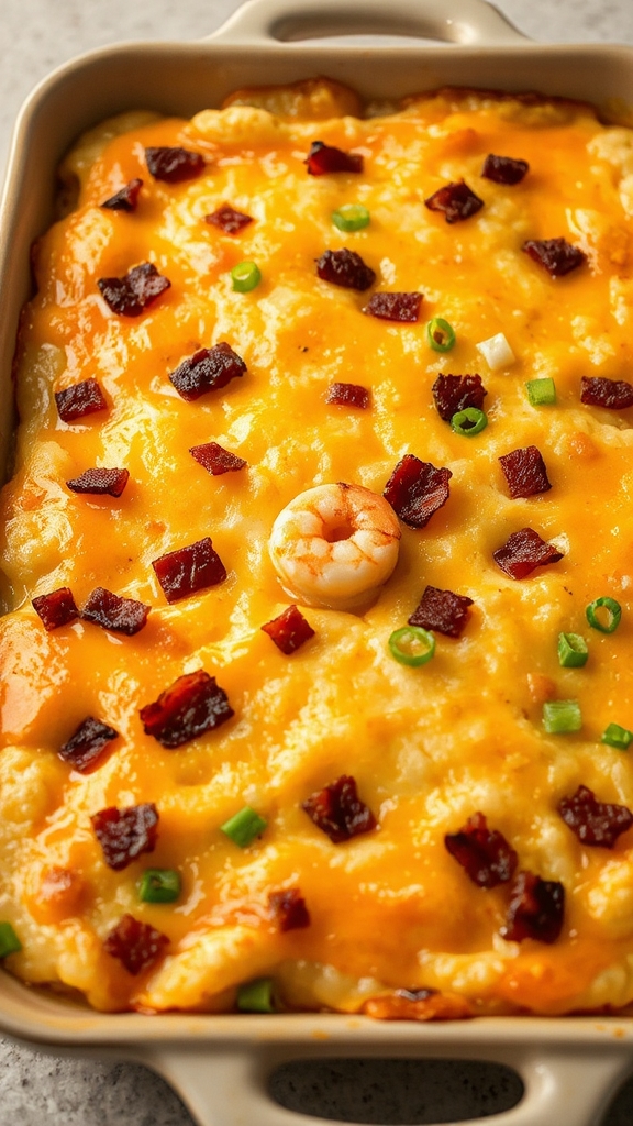 creamy baked cheesy grits