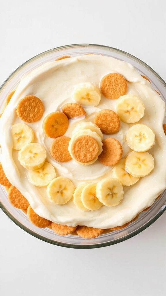 creamy banana pudding dessert