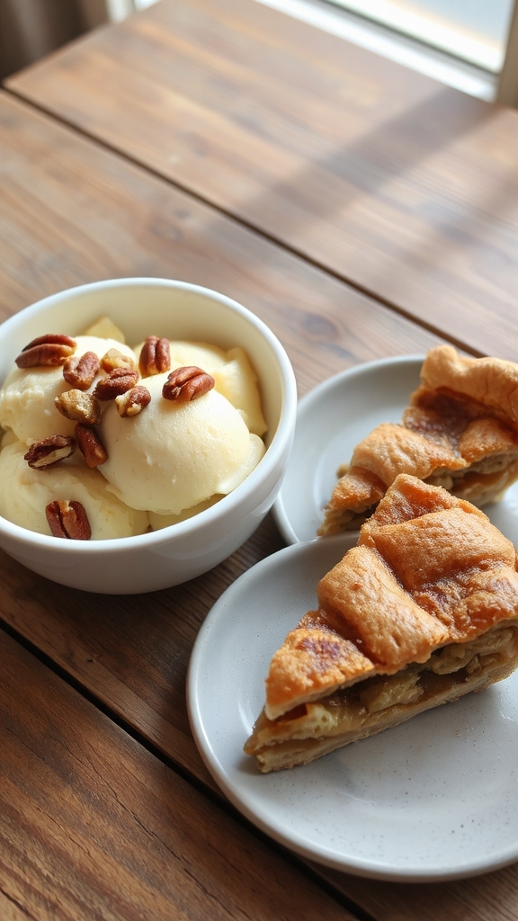 creamy custard meets warm pie