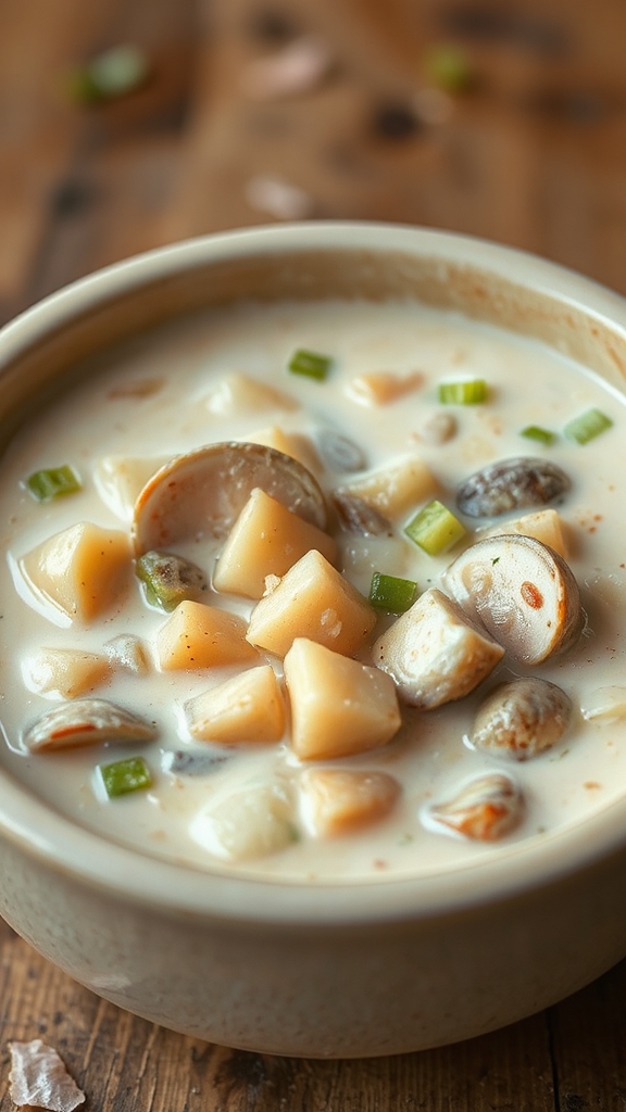 creamy new england clam chowder