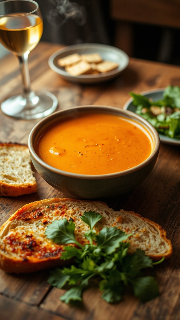 creamy tomato soup pairings