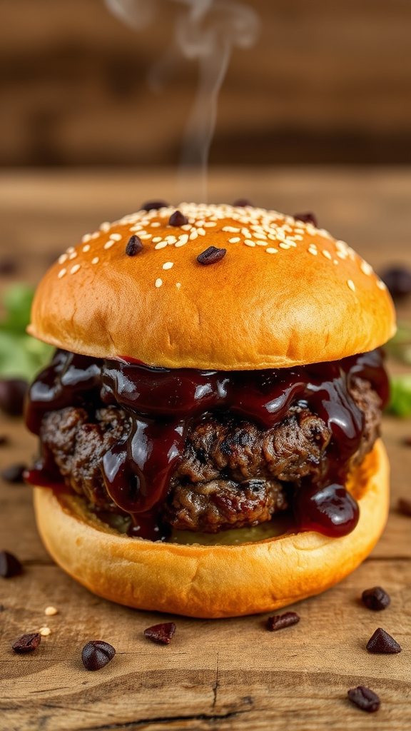 creative bison burger twists