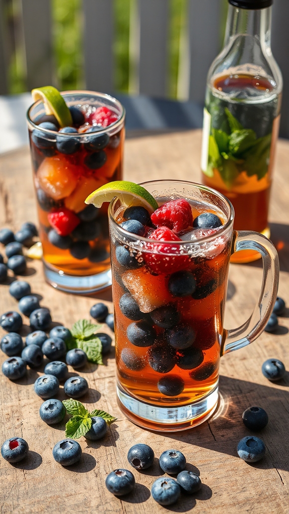creative blueberry mule variations