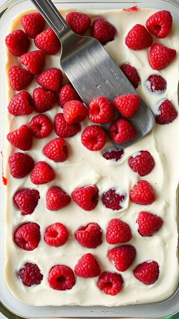 creative raspberry layering technique
