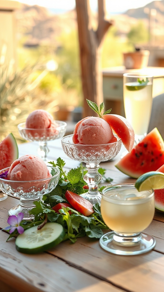 creative watermelon ice pairings