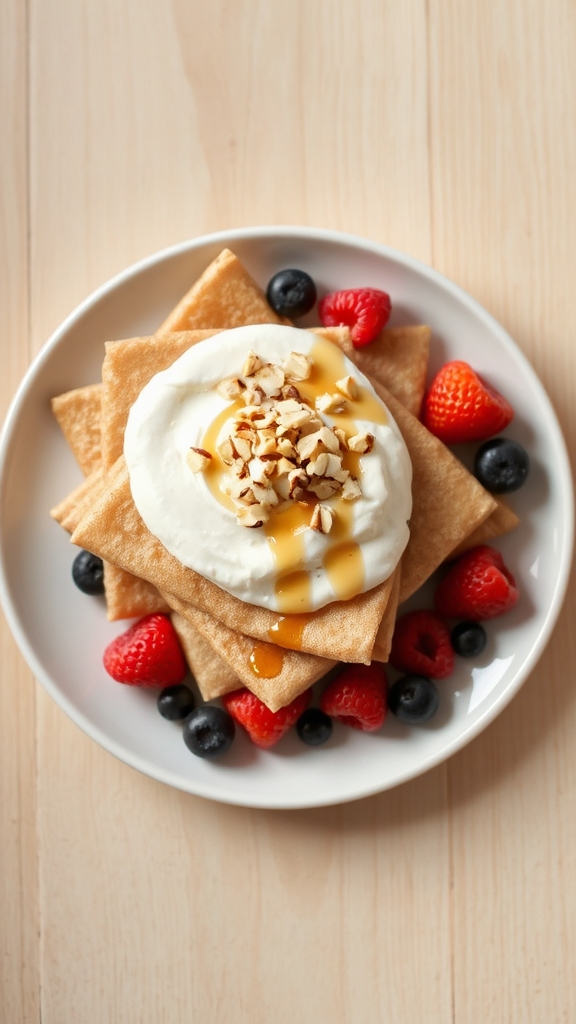 crepes with lilac sugar