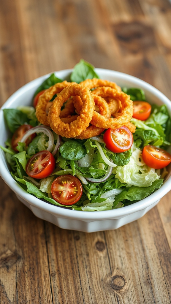 crispy fried onion salad