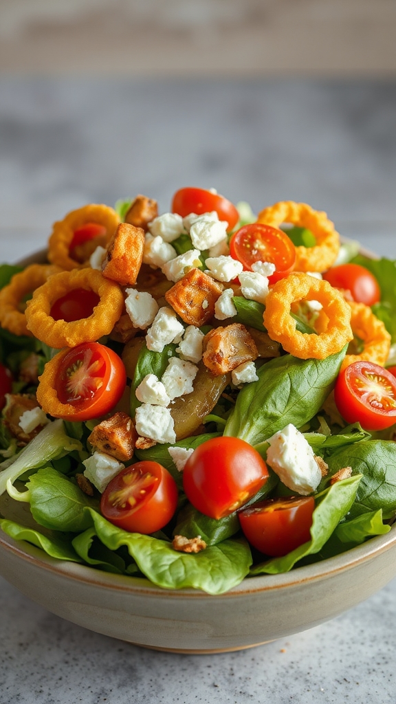 crispy fried onion salad