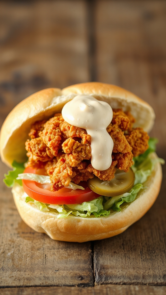 crispy fried oyster po boy