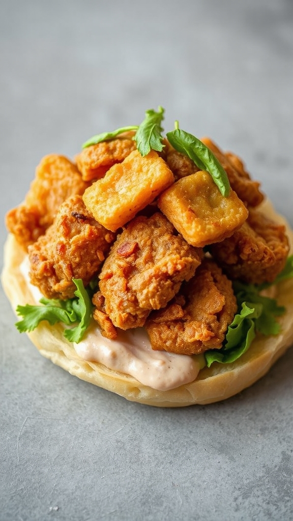 crispy fried oyster tacos