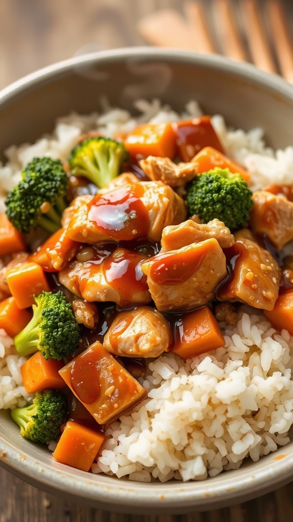 crock pot teriyaki chicken rice