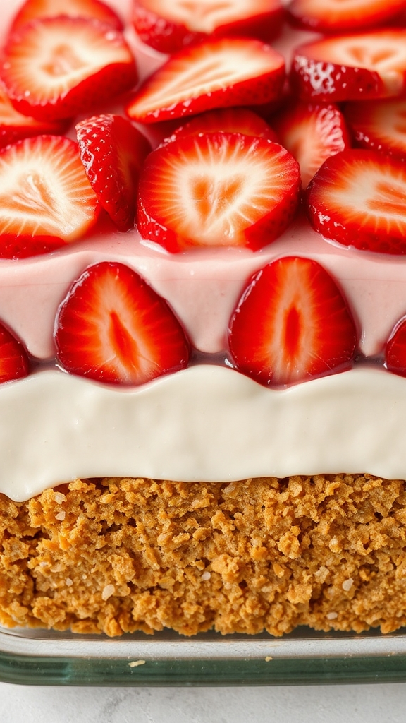 crunchy pretzel strawberry salad