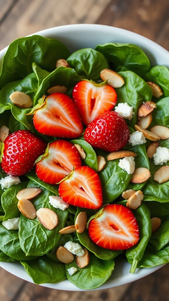 customize strawberry spinach salad