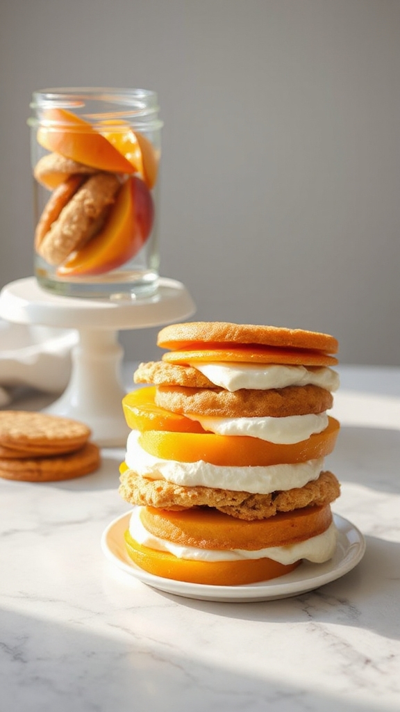customized peach cake variations
