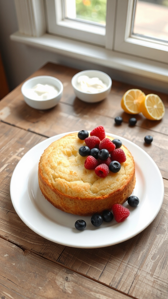 dairy free lemon ricotta cake