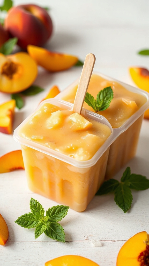 dairy free vegan peach pops