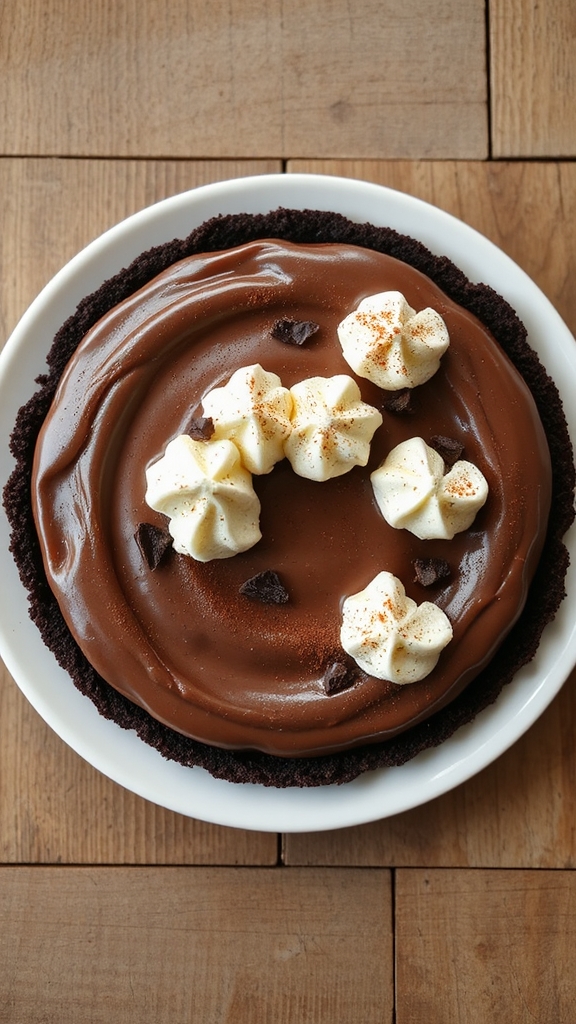 decadent chocolate mississippi pie