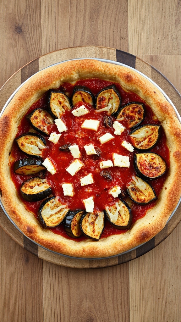 deep dish eggplant pizza