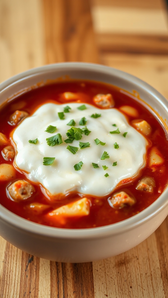 deep dish pizza soup