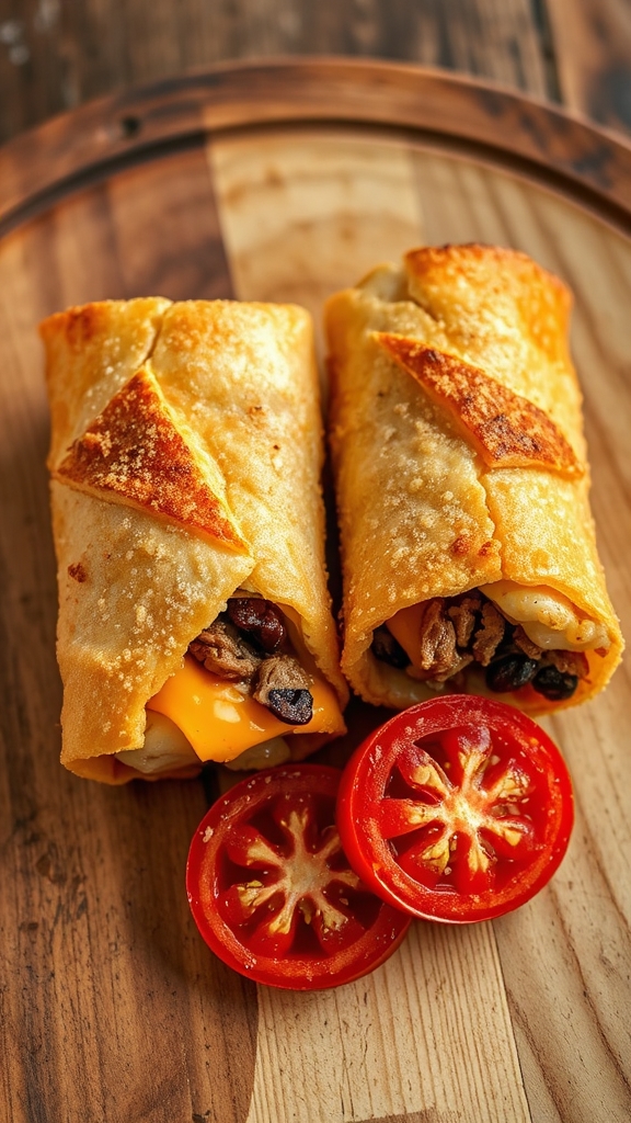 deep fried crispy burrito