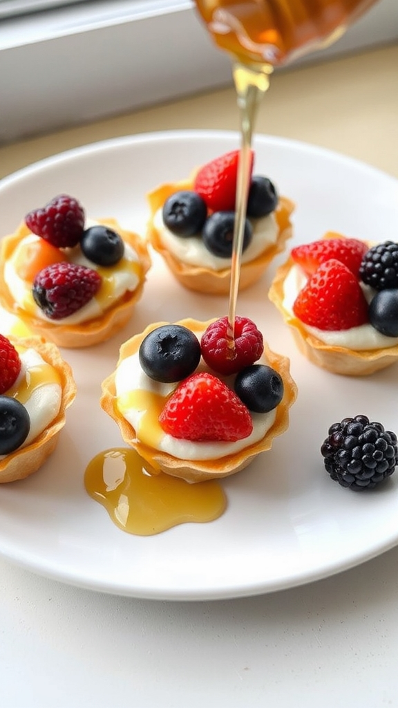 delicious berry filled phyllo cups