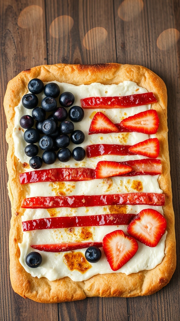design festive flag flatbread