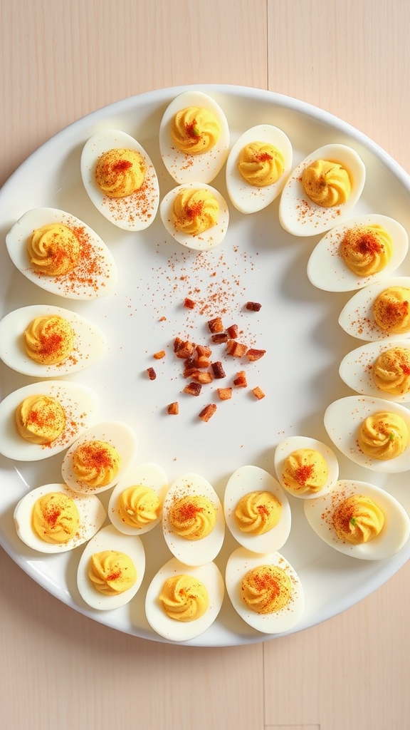 deviled eggs mayo paprika