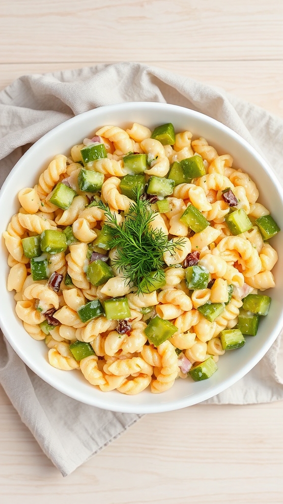 dill pickle pasta salad