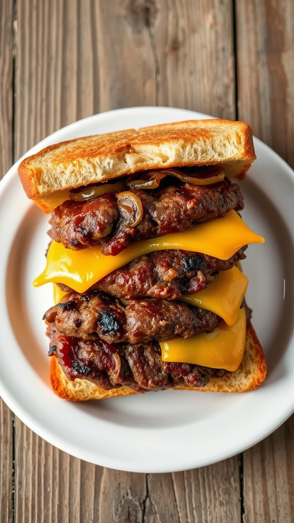 double patty melt burger