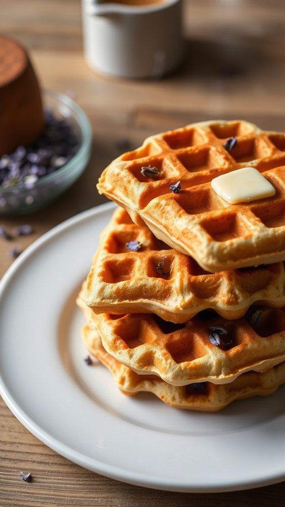 earl grey waffles lavender