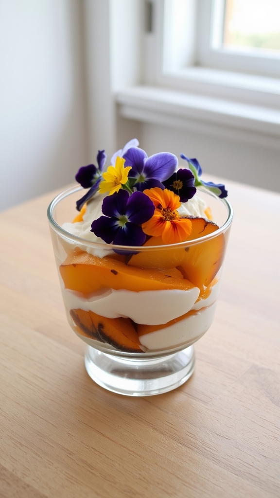 edible flowers enhance desserts