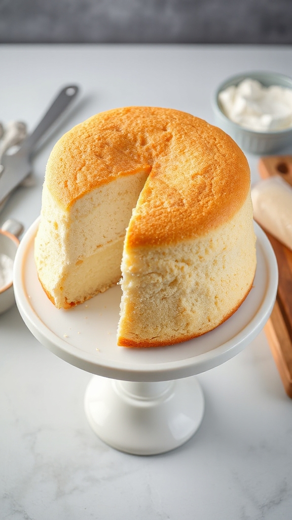 egg white sponge light cake