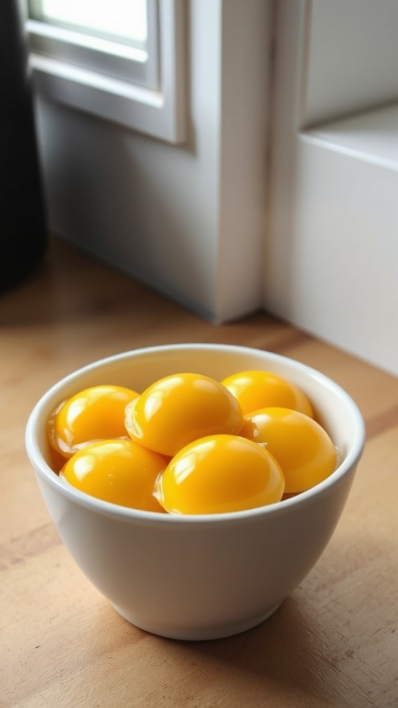 egg yolks enhance custard