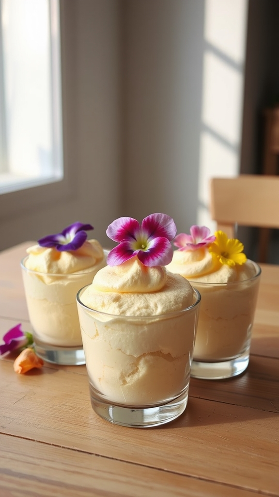 elderflower lemon meringue desserts
