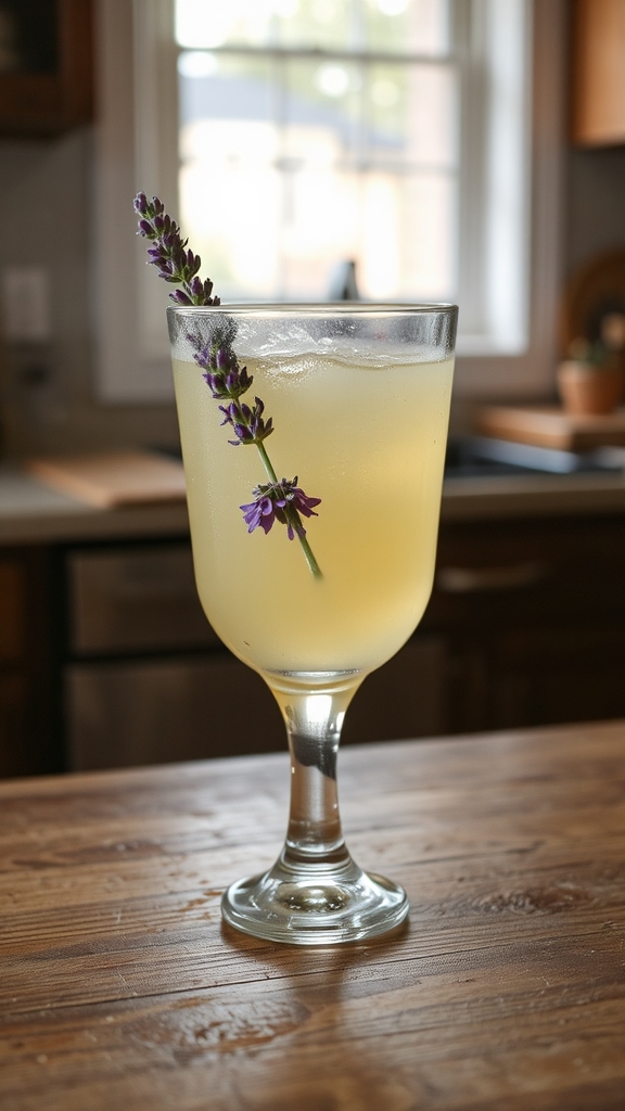 elegant lavender garnish technique