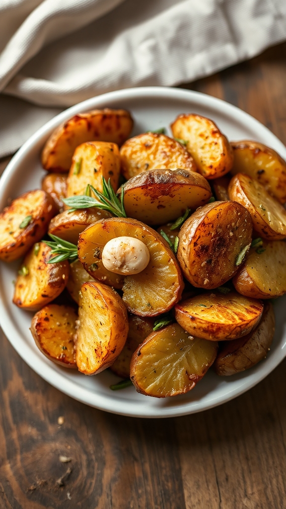 elevate garlic herb potatoes