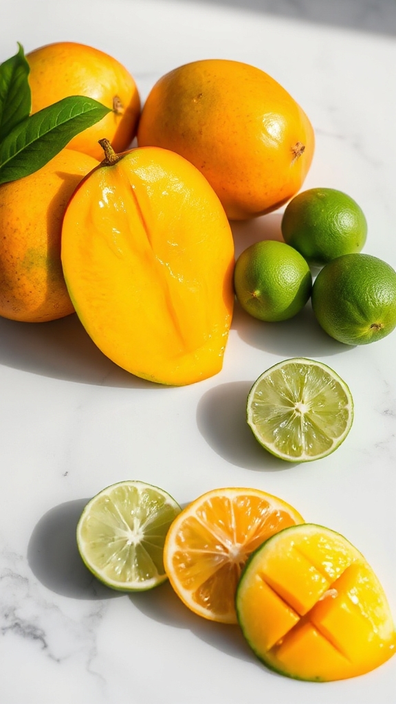 essential mango lime sorbet