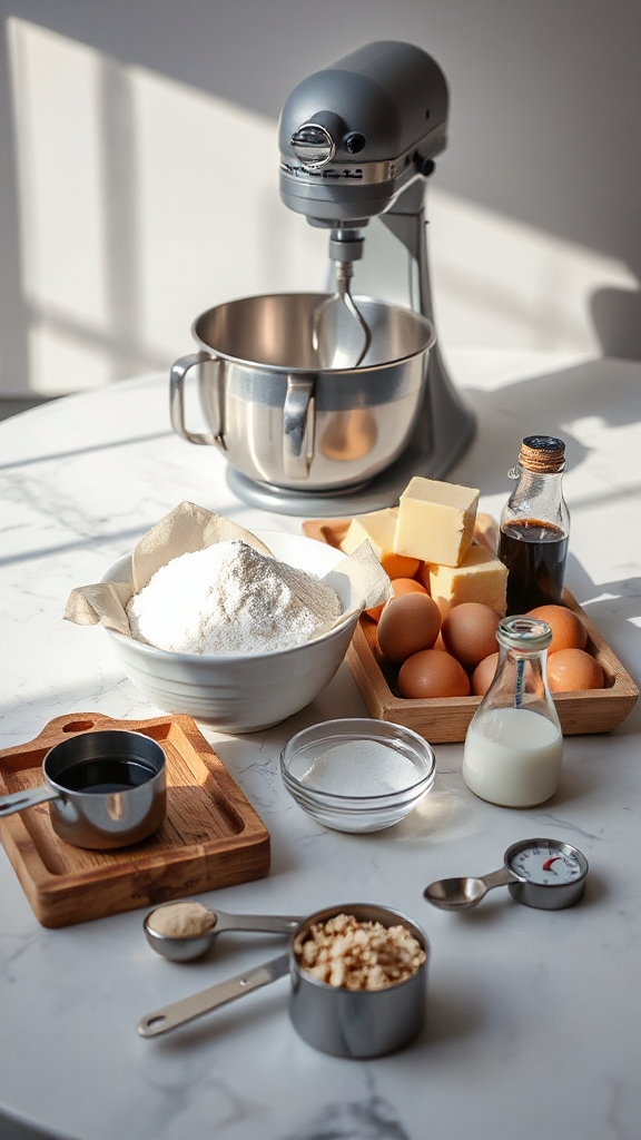 essential vanilla cake components