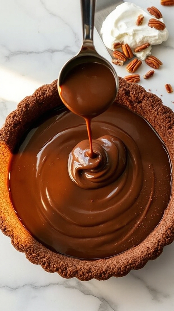 even crust chocolate layers
