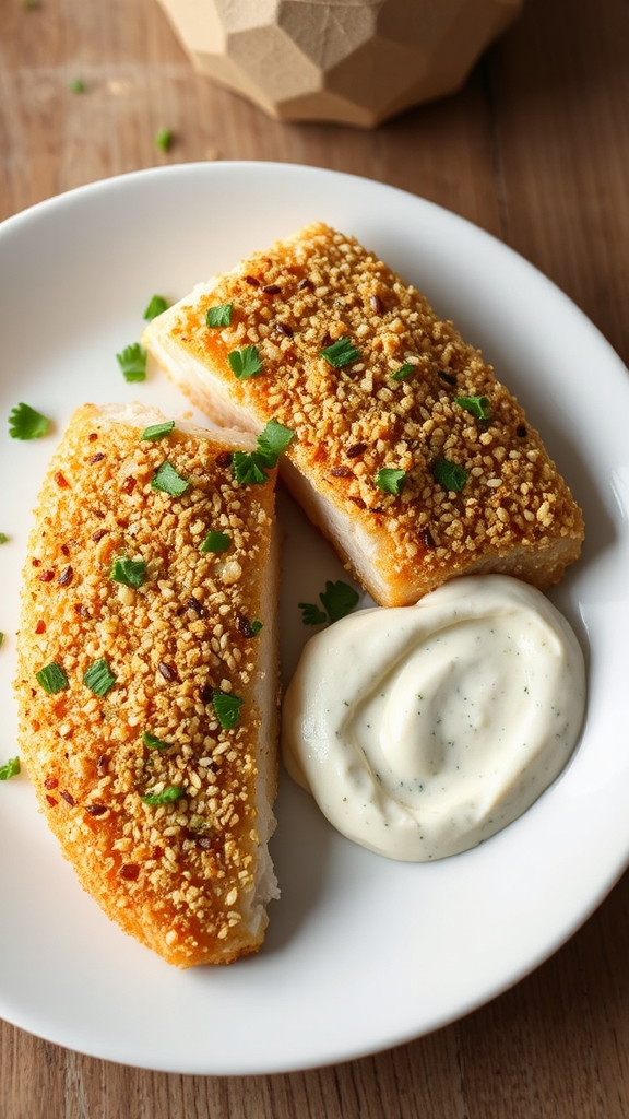 everything bagel crusted cod